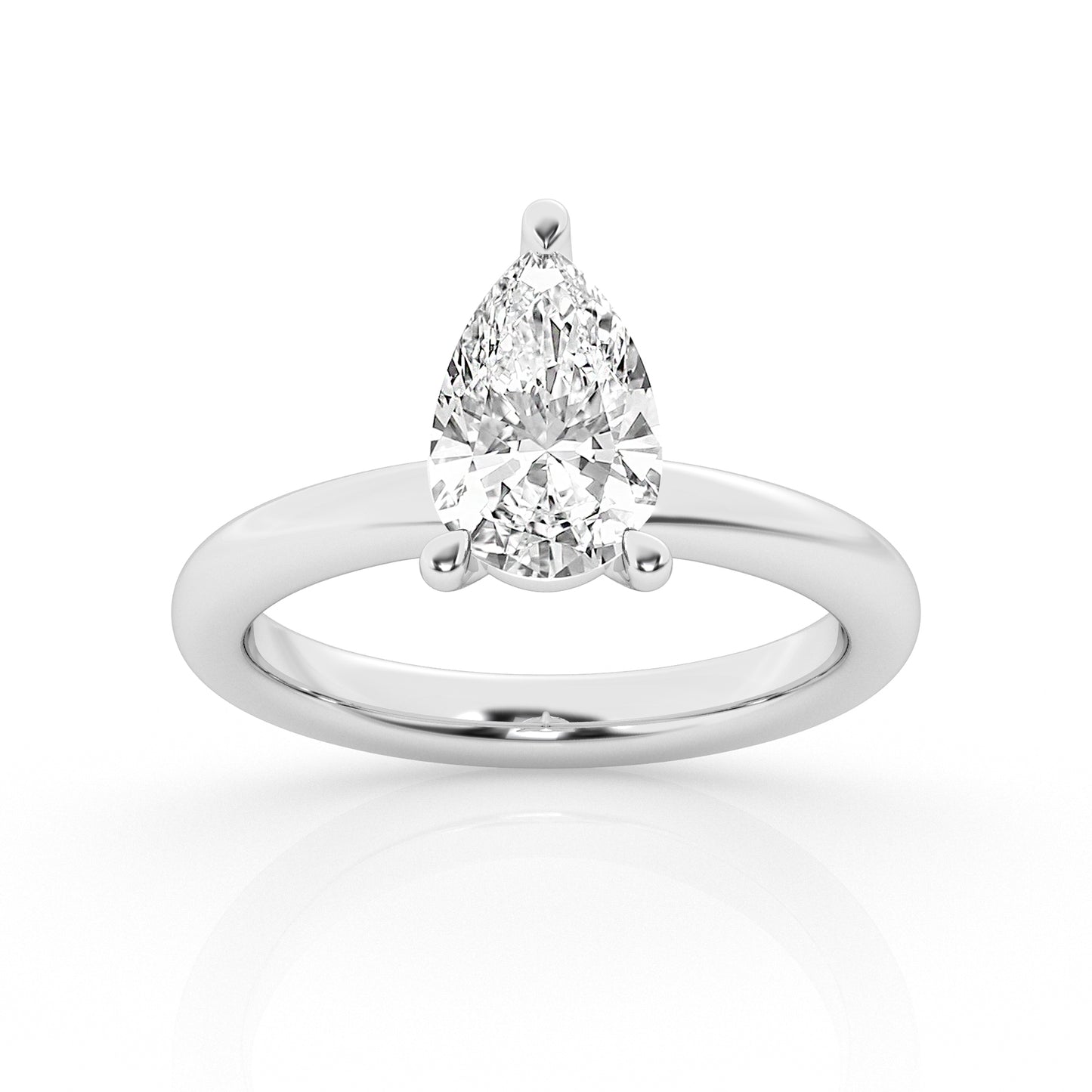 2.00 ct - Pear - Solitaire Ring