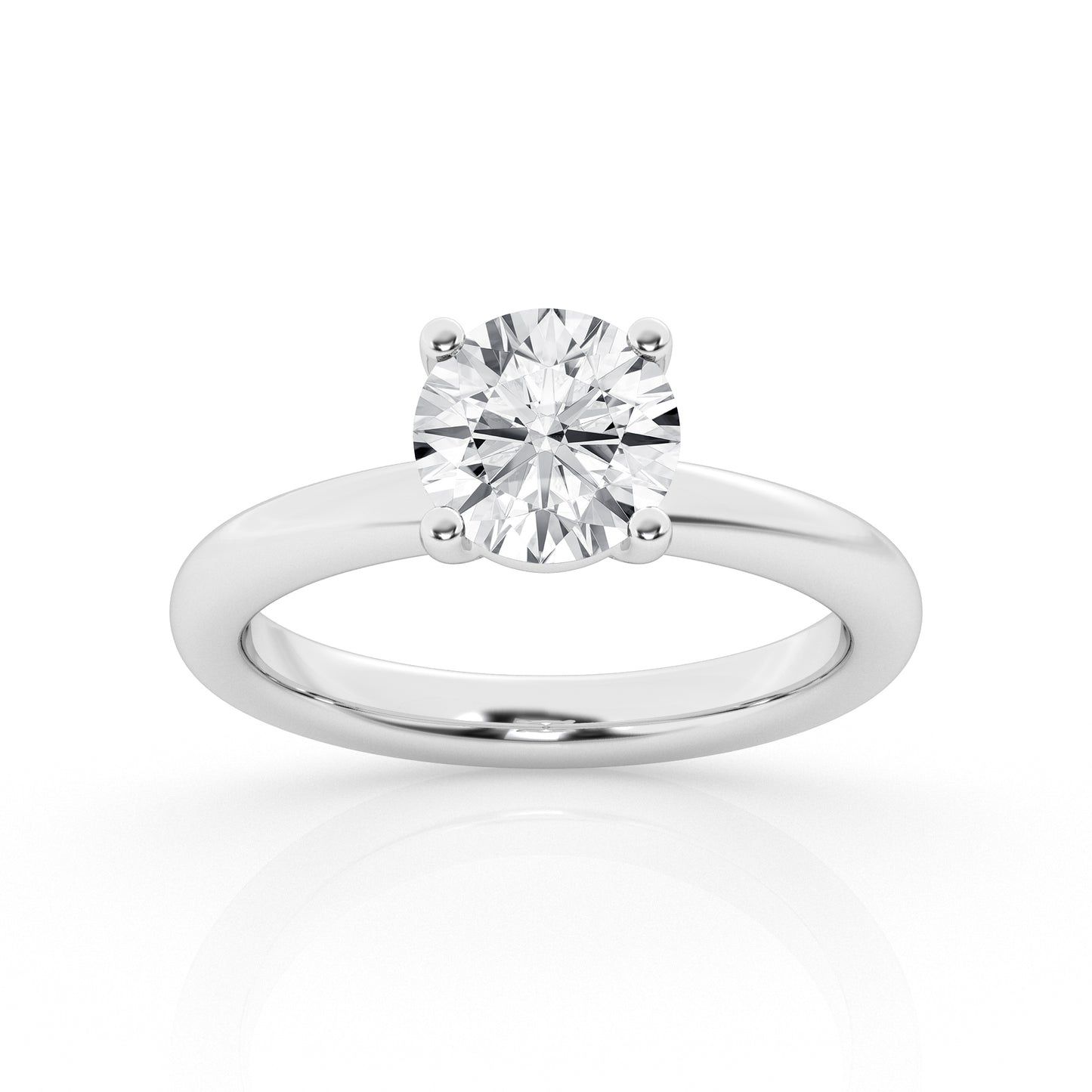 3.00 ct - Round  - Solitaire Ring