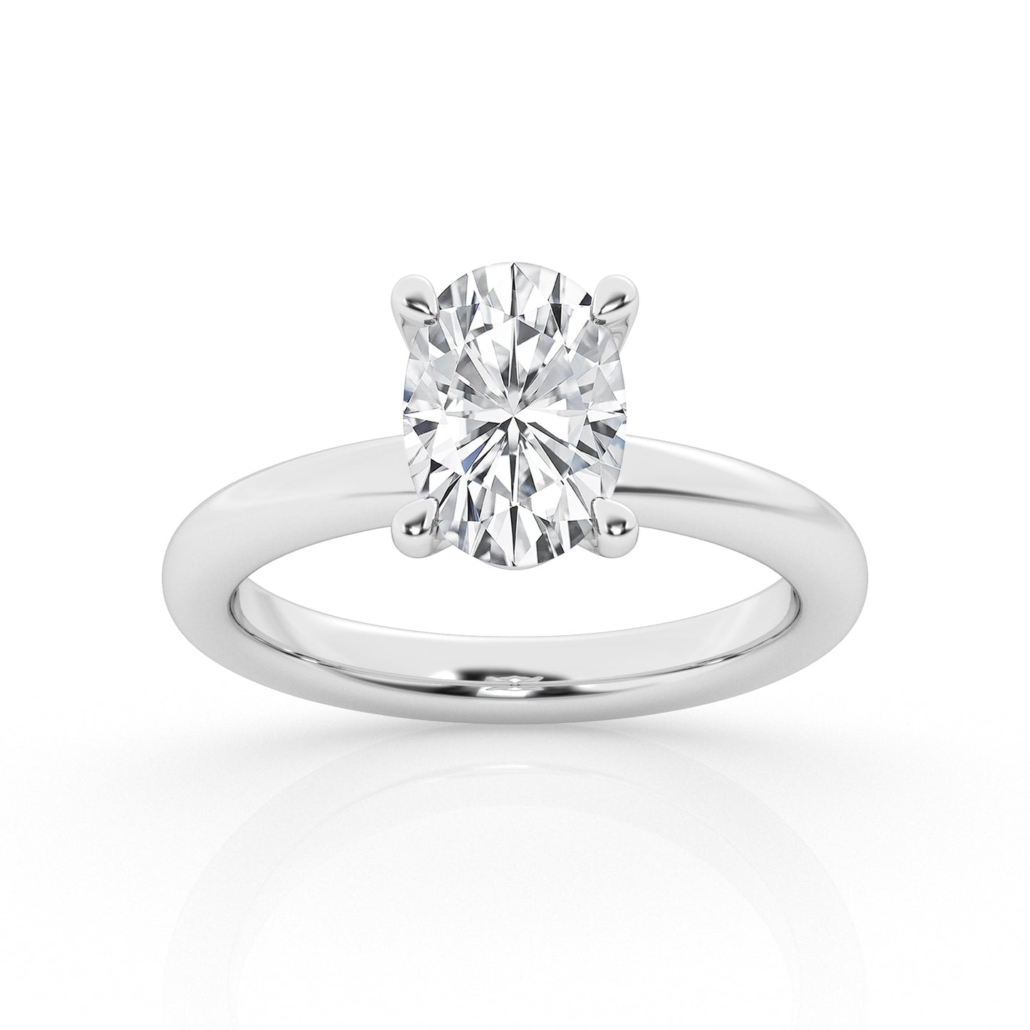 1.00 ct - Oval  - Solitaire Ring