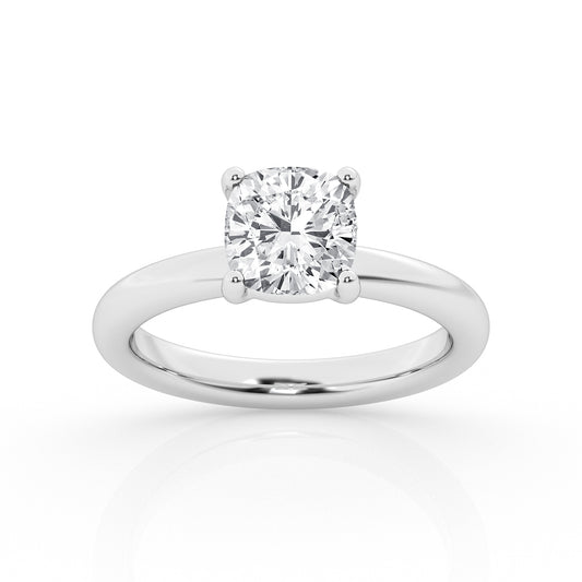 1.00 ct - Cushion  - Solitaire Ring