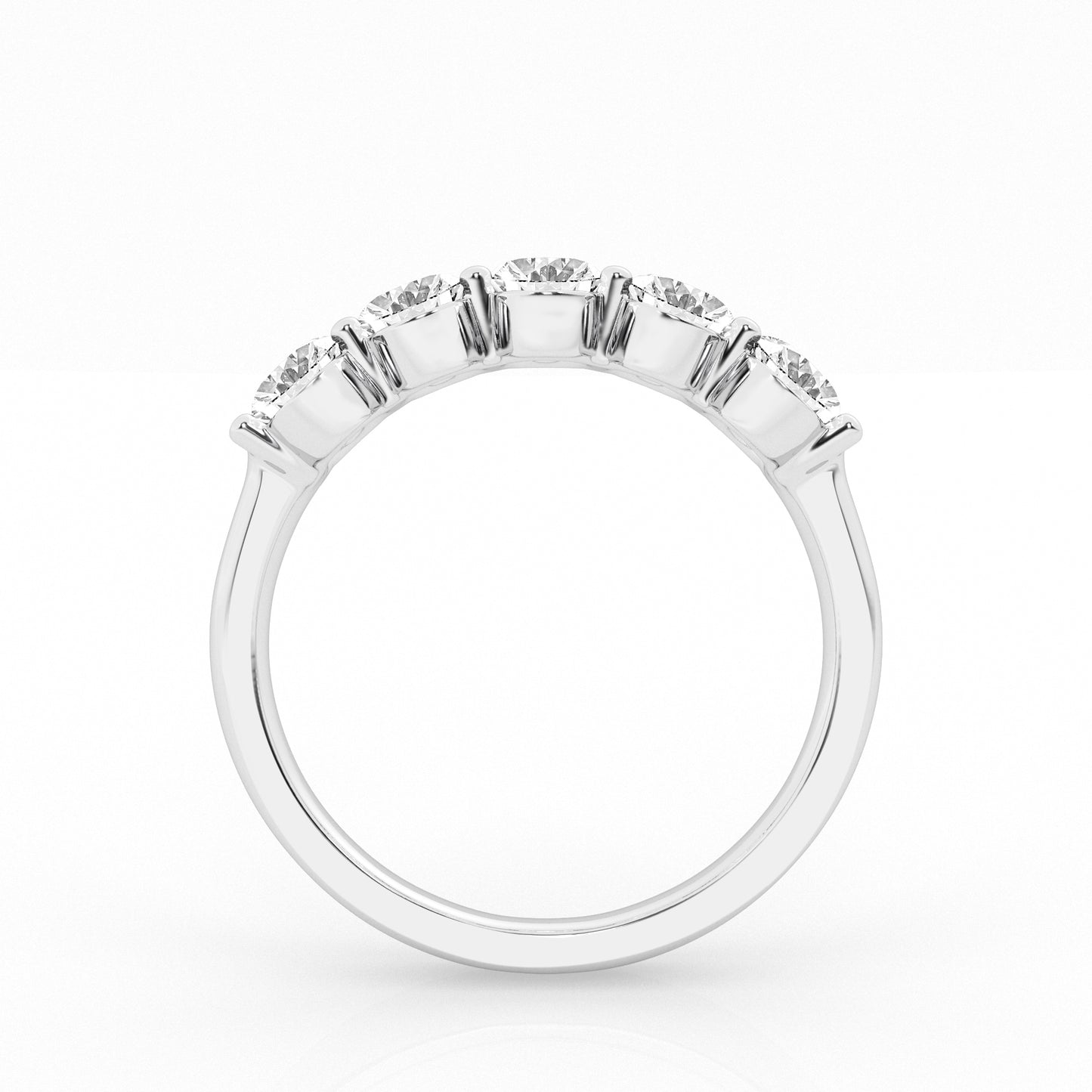 2.00 cttw - Oval - 5 Stone Engagement Ring