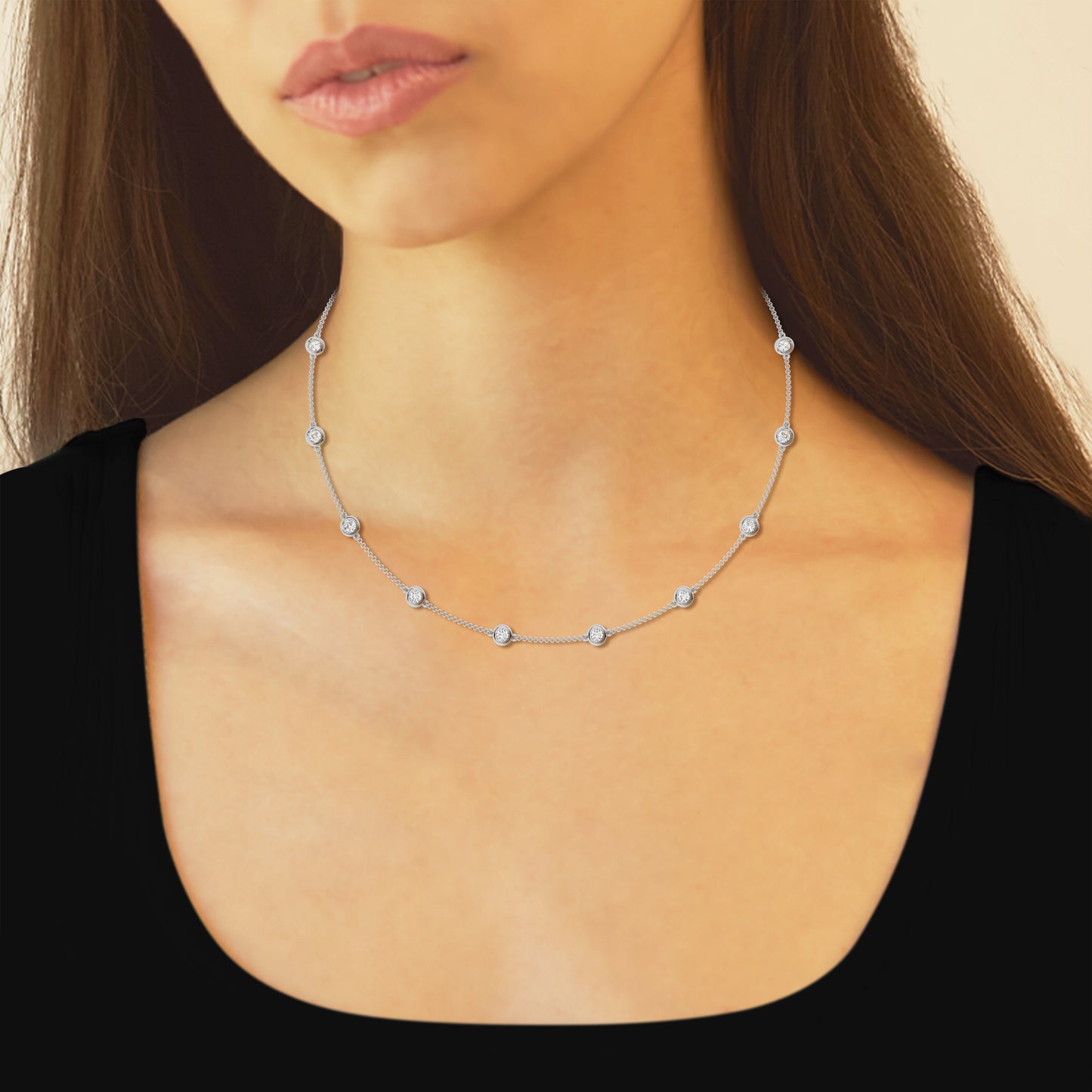 3.00 cttw Diamonds by the Yard Necklace set