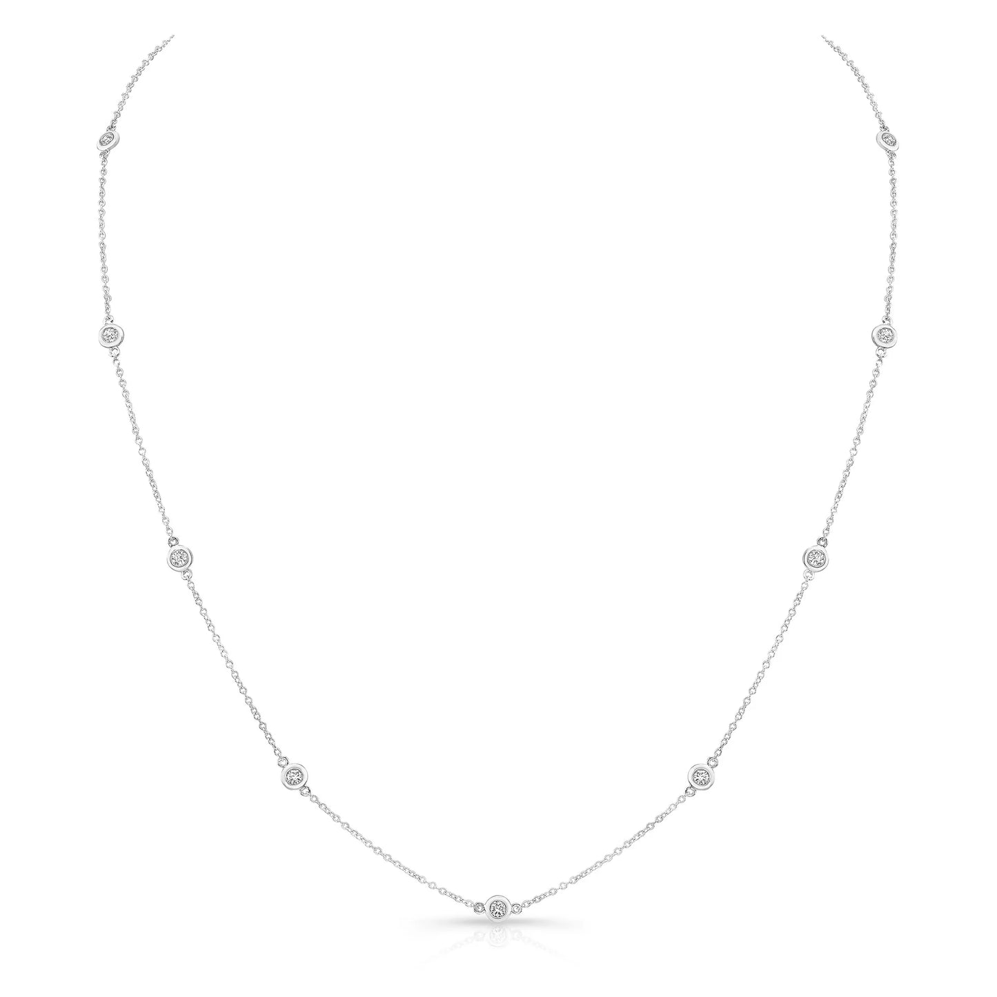 1/4 ct Lab Grown Diamond by the Yard Necklace