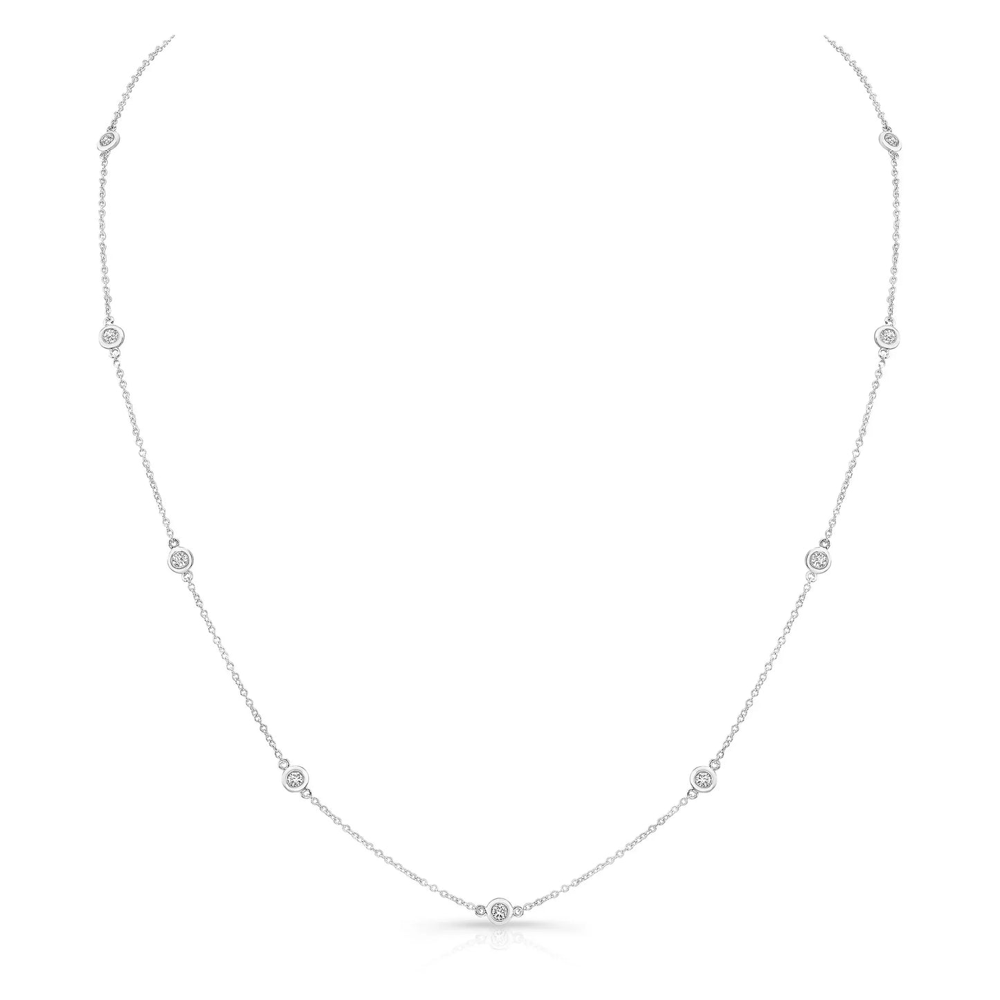 1/2 ct Lab Grown Diamond by the Yard Necklace