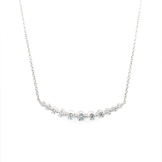 1 ctw Lab Grown Diamond Bar Necklace