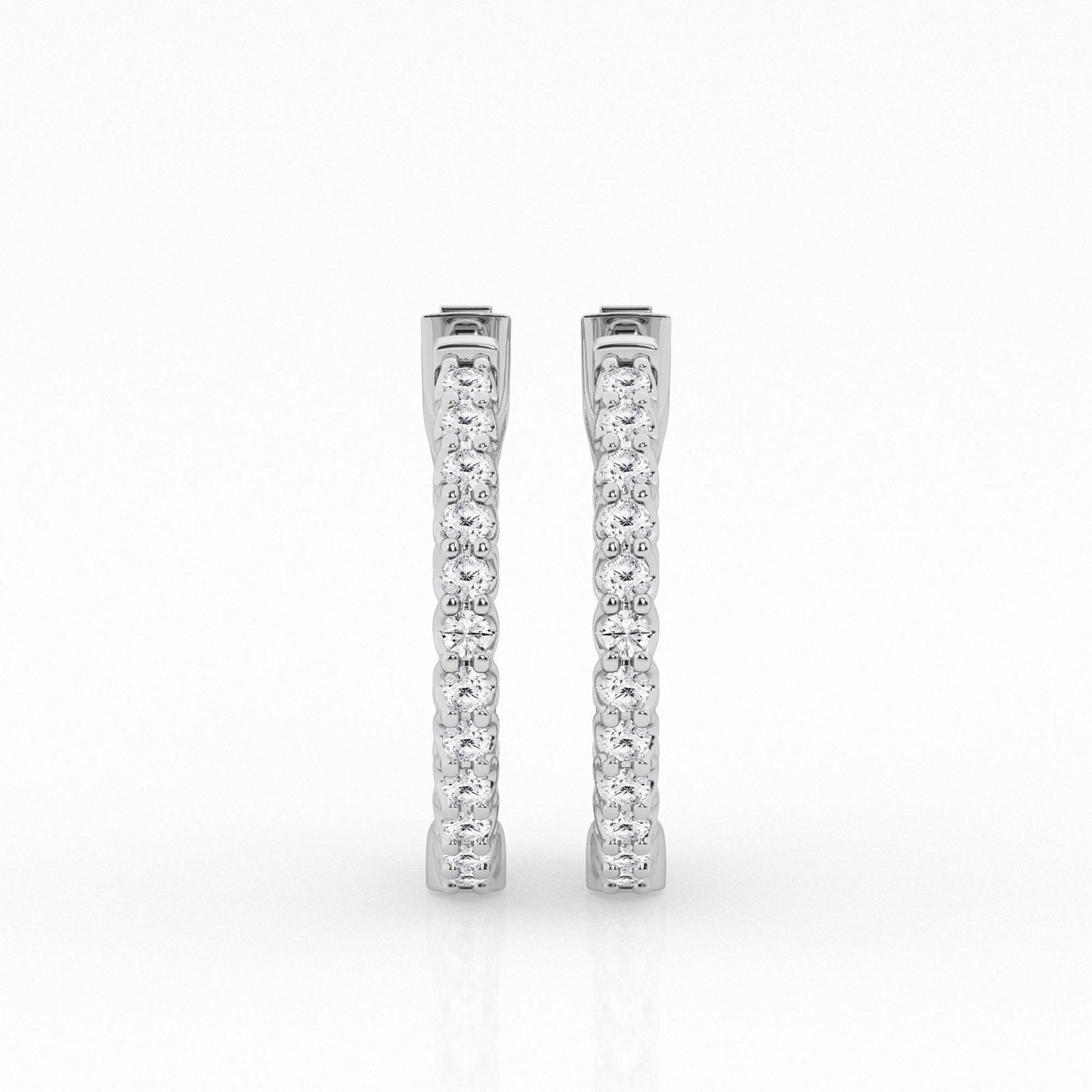 4.00 cttw Gorgeous Hoop Earrings