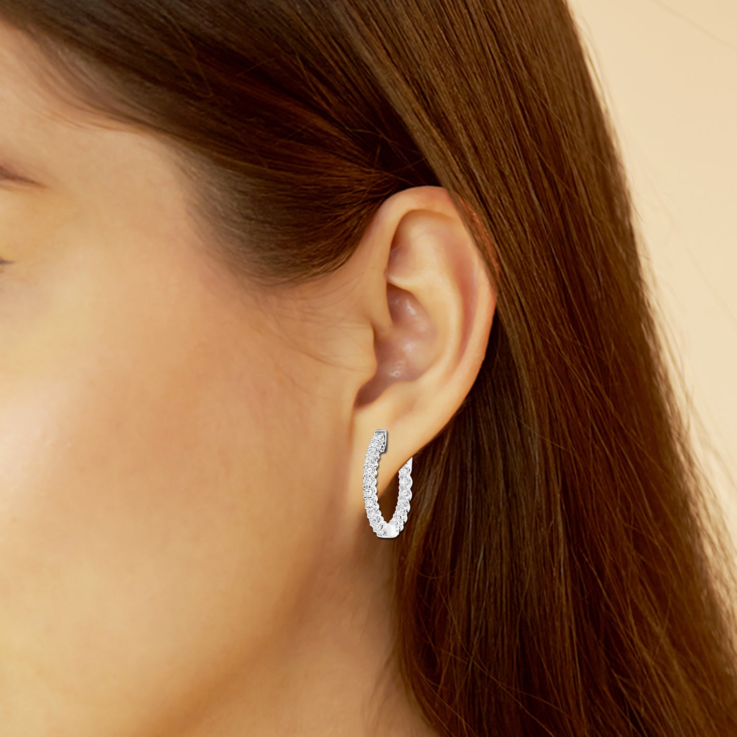 4.00 cttw Gorgeous Hoop Earrings