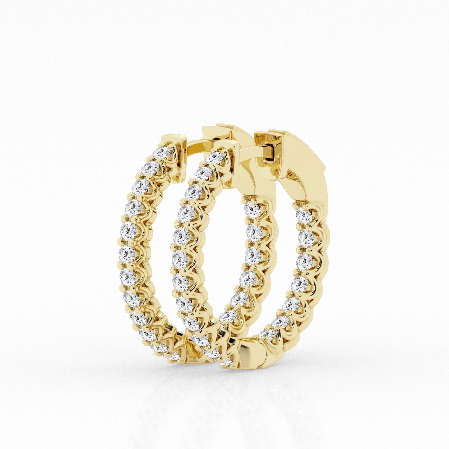 4.00 cttw Gorgeous Hoop Earrings