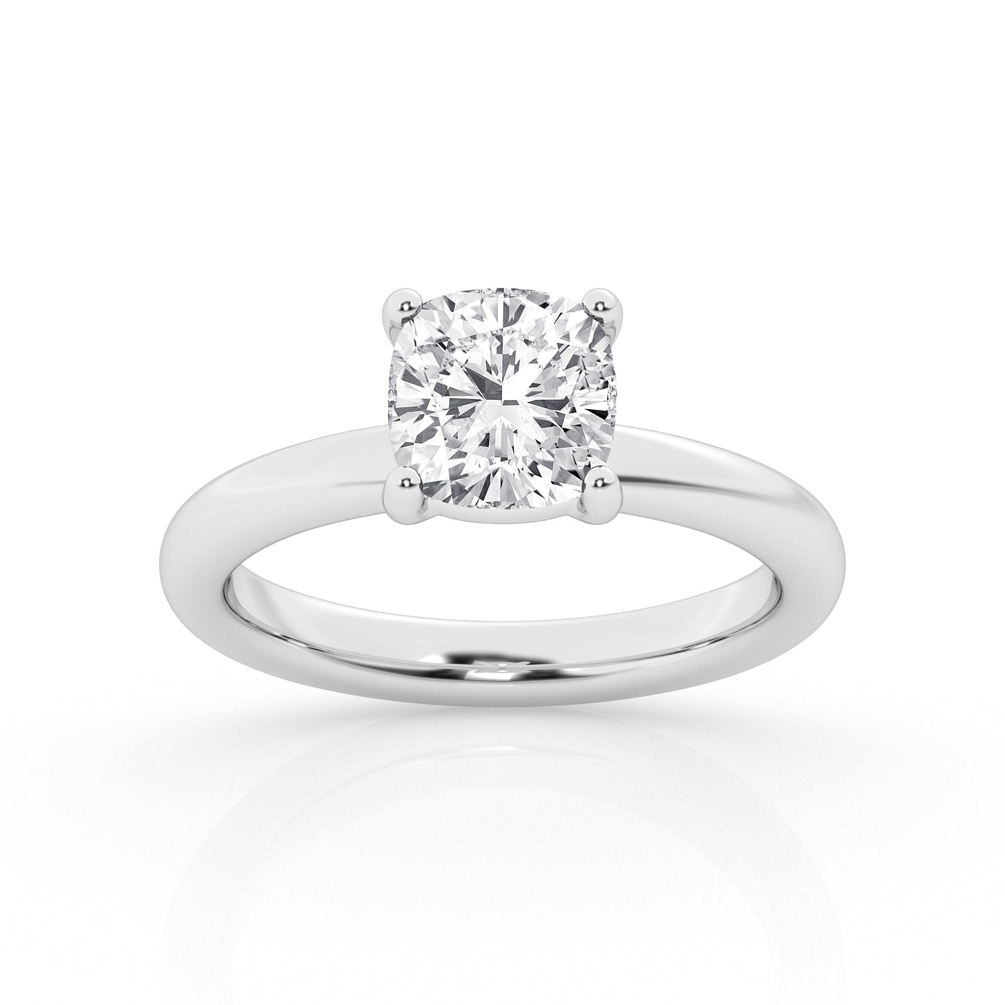 1.50 ct - Cushion  - Solitaire Ring