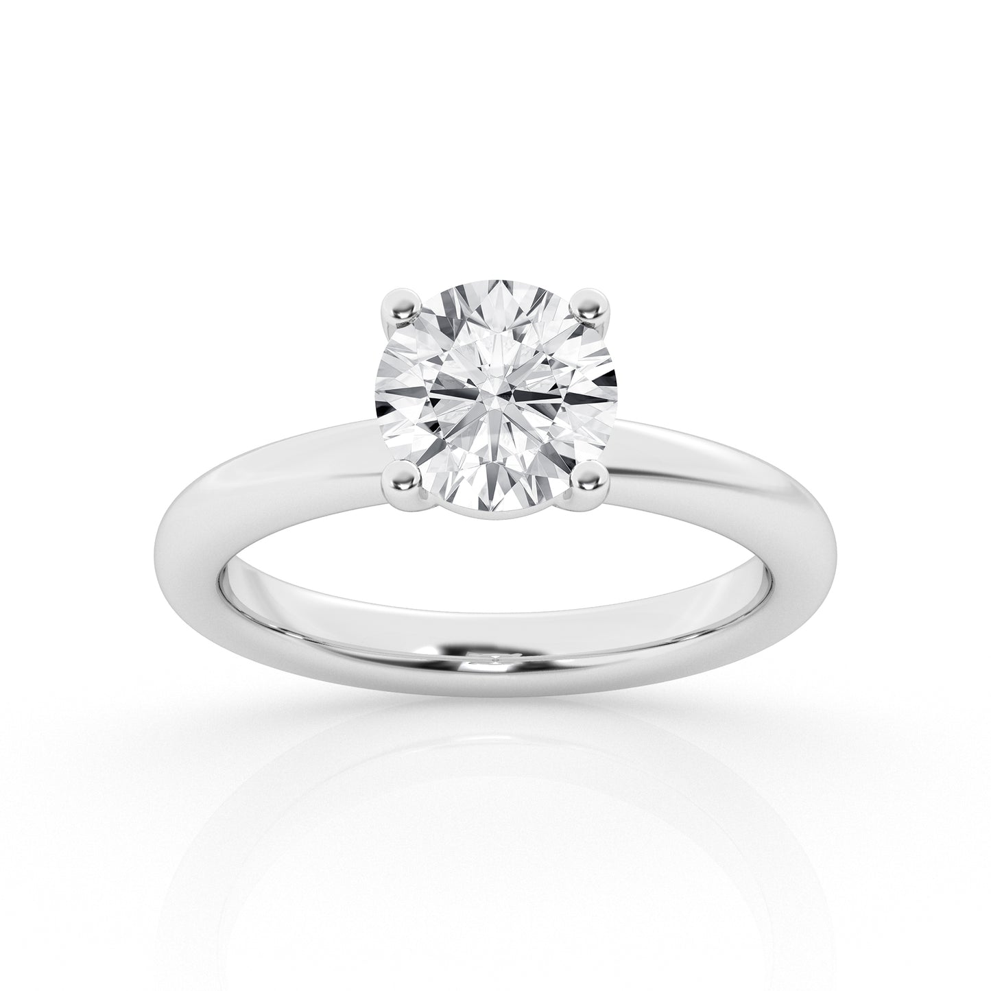 4.00 ct - Round  - Solitaire Ring