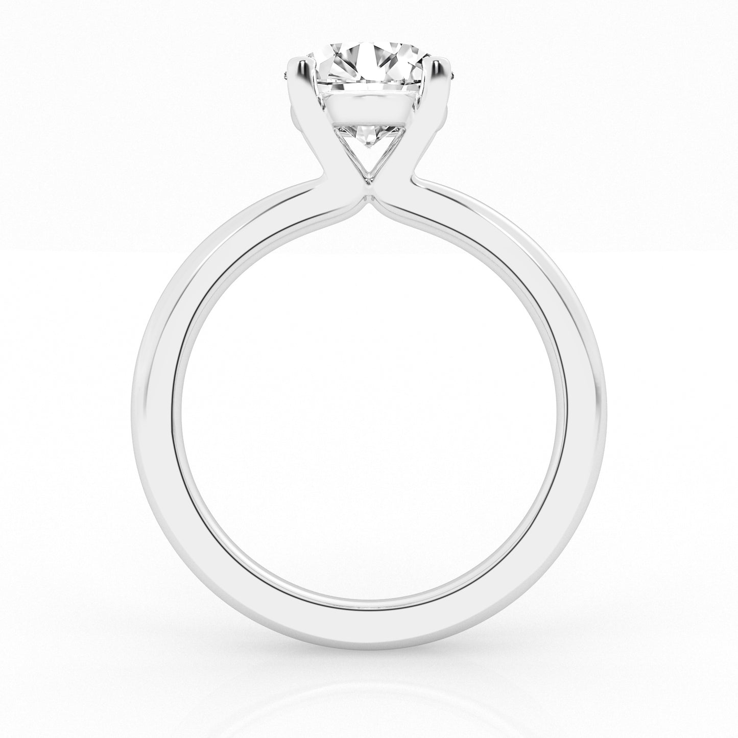 4.00 ct - Round  - Solitaire Ring