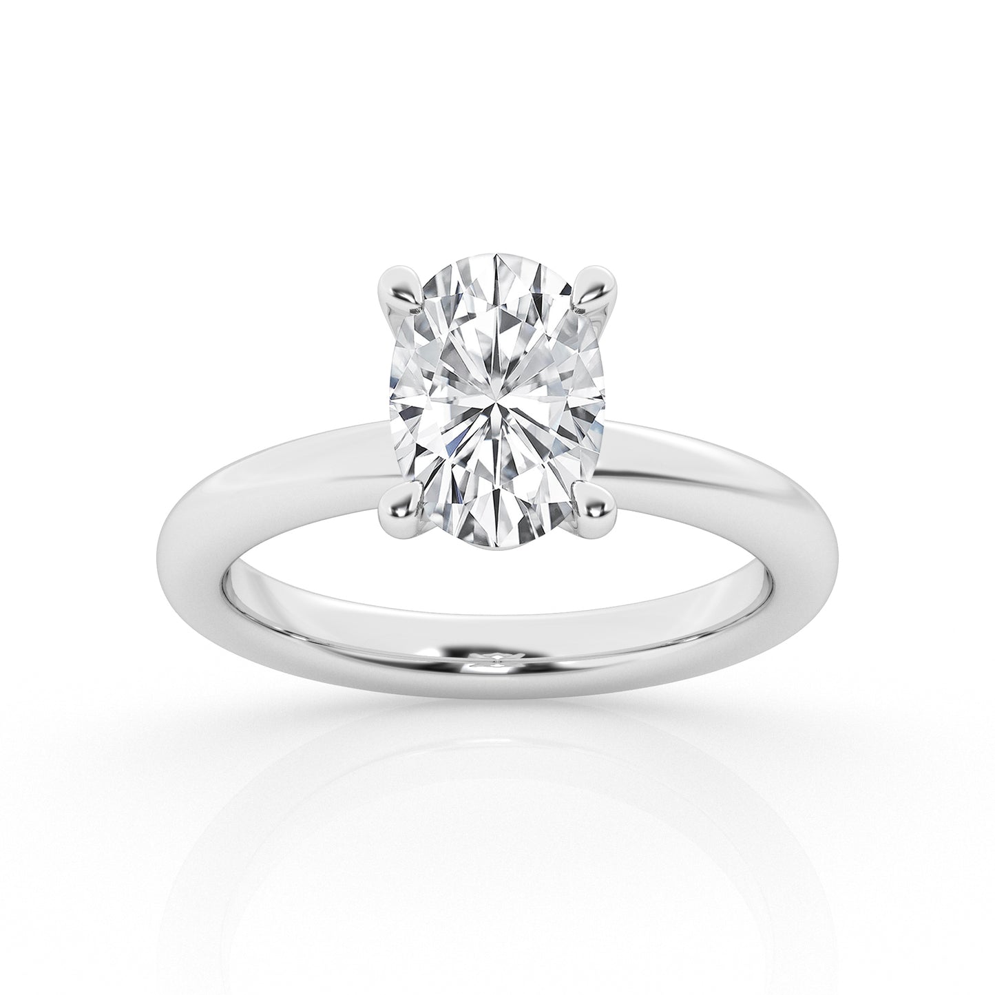 2.00 ct - Oval  - Solitaire Ring