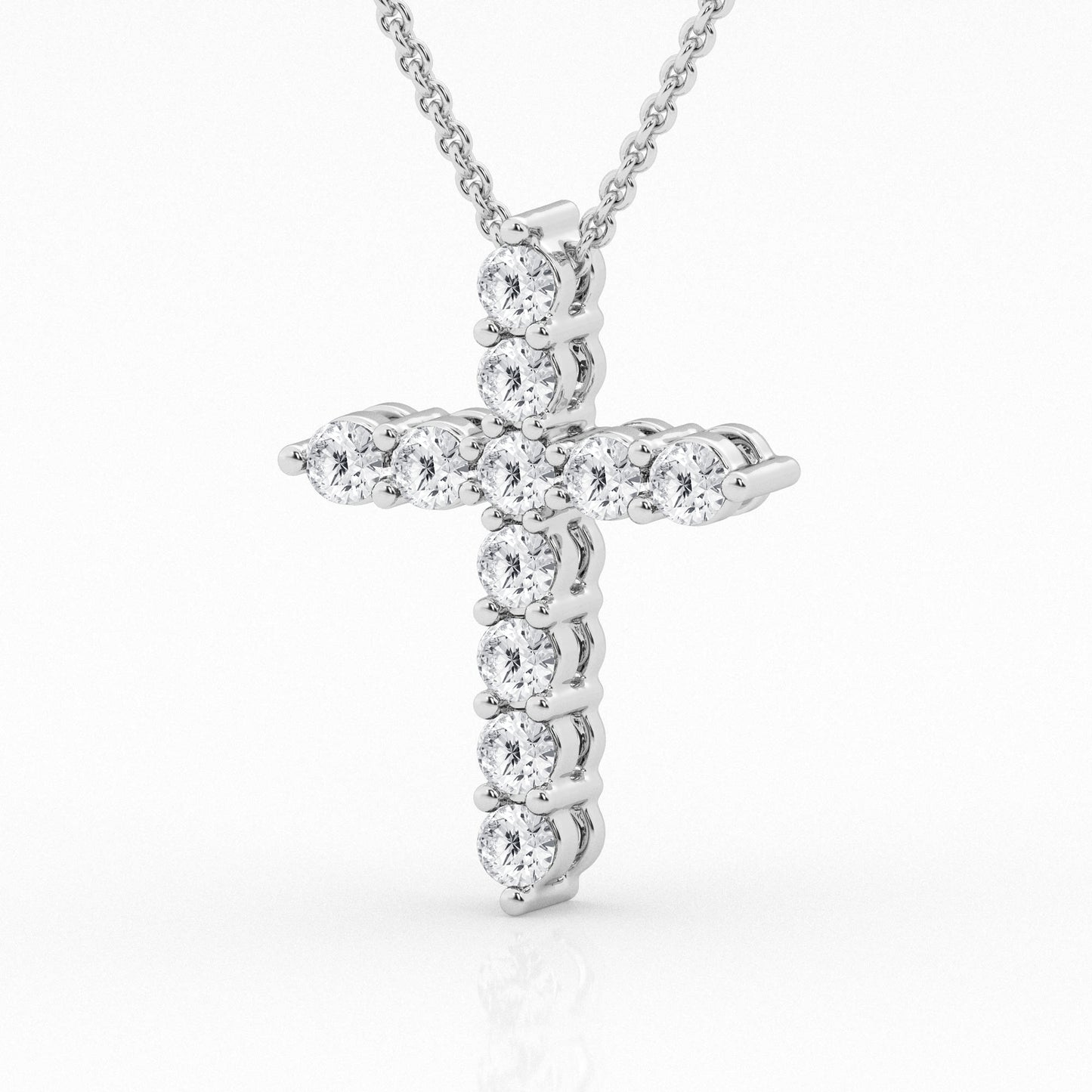 1.00 cttw  Cross Pendant