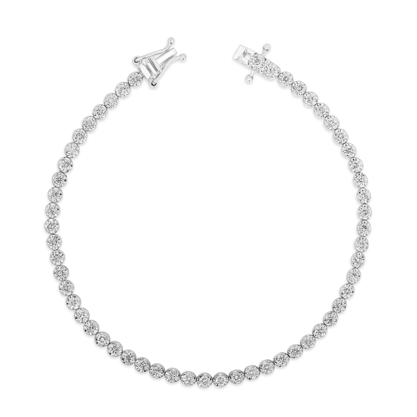 3 ct Lab Grown Round Tennis Bracelet